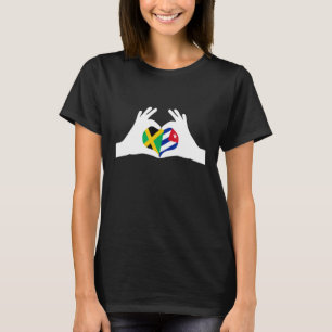 Halb Jamaikaner Halb Kubanisches Erbe Jamaika & Ku T-Shirt
