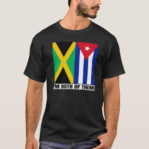 Halb Jamaikaner Halb Kubanisches Erbe Jamaika & Ku T-Shirt