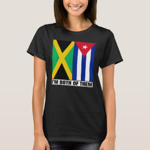 Halb Jamaikaner Halb Kubanisches Erbe Jamaika & Ku T-Shirt