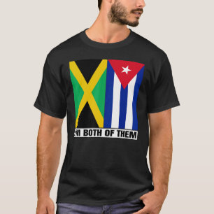 Halb Jamaikaner Halb Kubanisches Erbe Jamaika & Ku T-Shirt