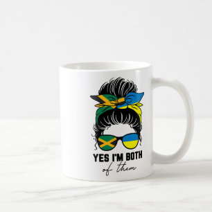Halb jamaikanisches halb ukrainisches Mädchen Jama Kaffeetasse