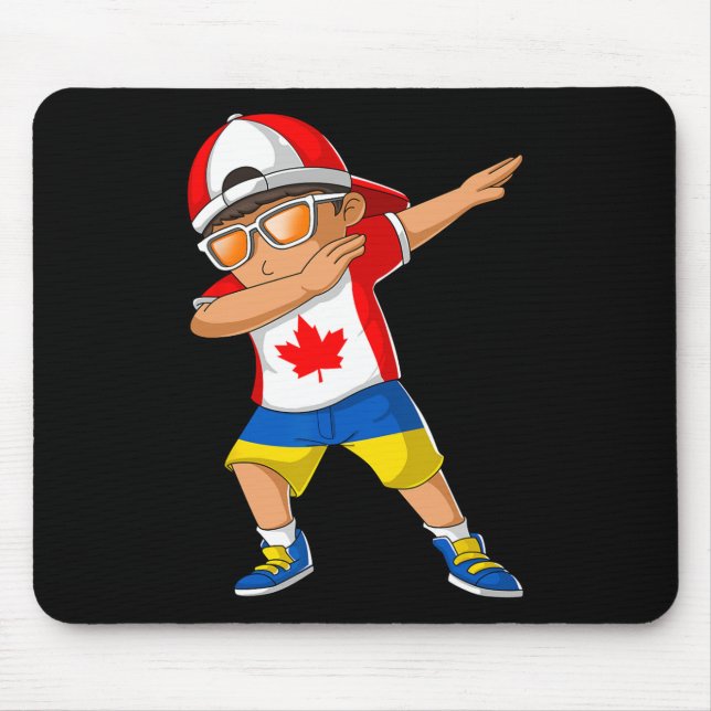 Halb kanadischer halb ukrainischer Junge Kanada Uk Mousepad (Vorne)