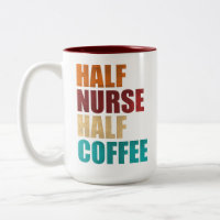 Halb Krankenschwester halb Kaffee Lustige Krankens