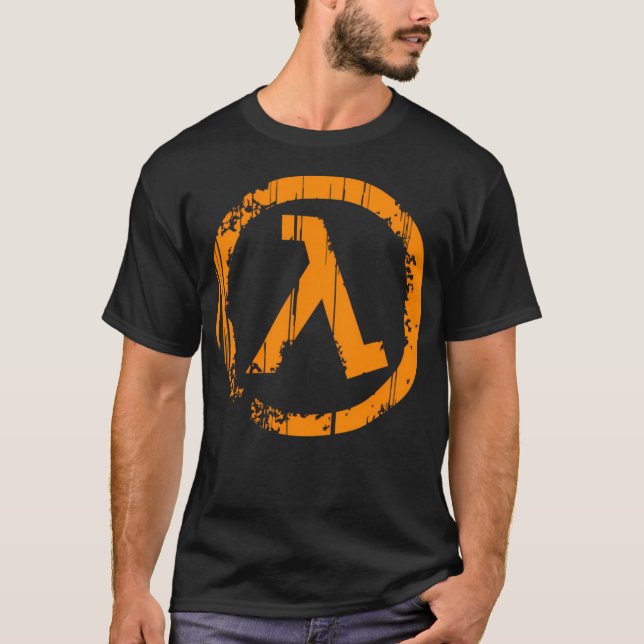 Halb-Leben-Lambda (gestört) T-Shirt (Vorderseite)