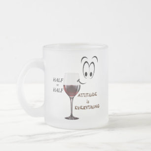 halb leer oder halb voll? Höhe ist alles Mattglastasse