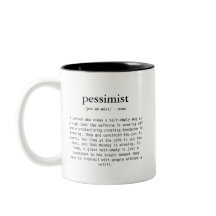 halb leer oder halb voll Pessimist Definition