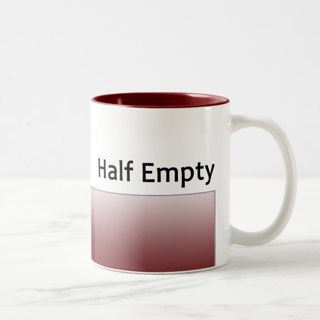 Halb leere Tasse (Rechts)