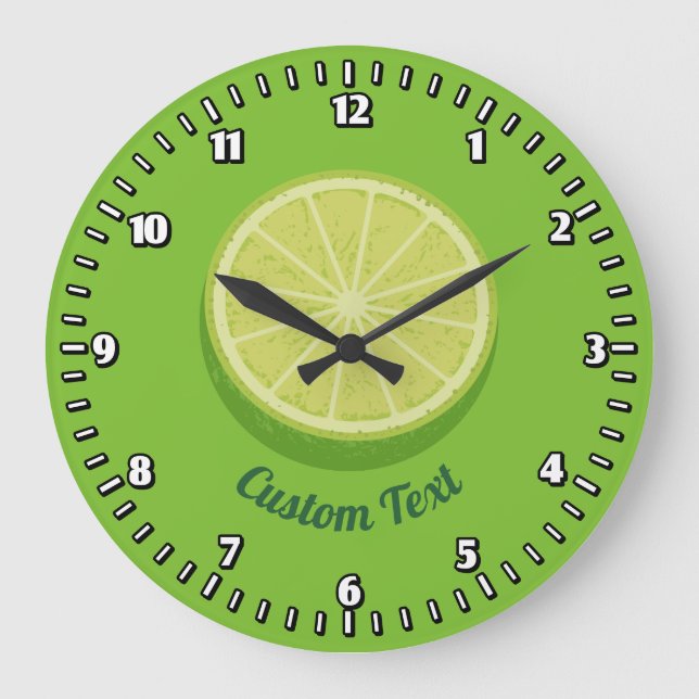 Halb Limon Große Wanduhr (Vorderseite)