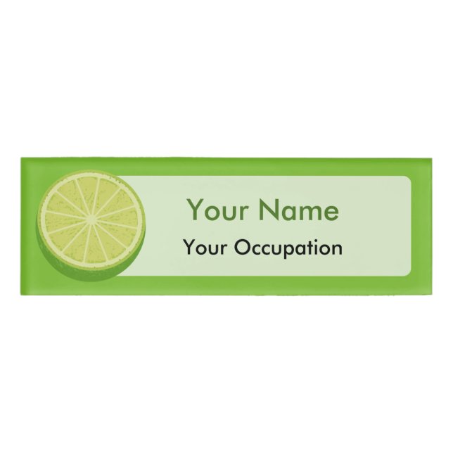 Halb Limon Namenschild (Vorderseite)