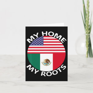 Halb mexikanisch halb amerikanische Flagge USA Mex Karte