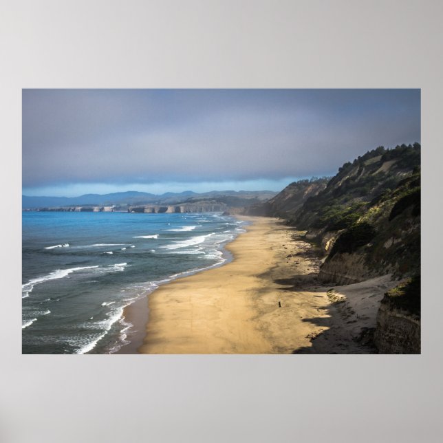 Halb Moon Bay Beach Kalifornien Poster (Vorne)