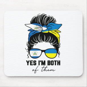 Halb nicaraguanisches halb ukrainisches Mädchen Ni Mousepad