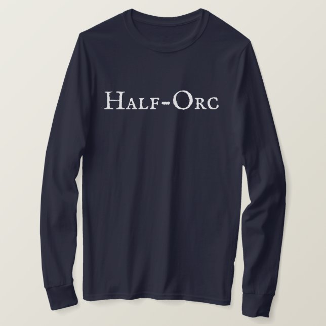 "Halb-Orc" T - Shirt von Männern (Design vorne)