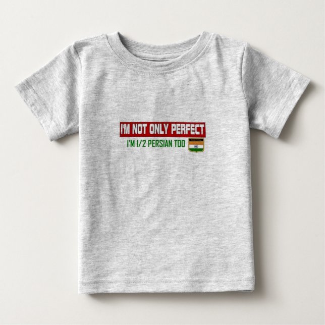 Halb Persisch/Indisch Baby T-shirt (Vorderseite)