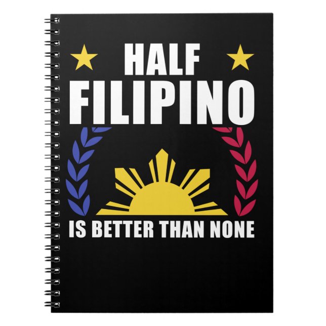 Halb philippinisch Amerikanische Philippinen Pinoy Notizblock (Vorderseite)