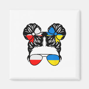 Halb Polnisch Halb Ukrainisches Mädchen Polen Kind Magnet