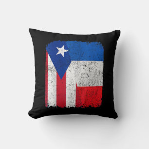 Halb Puerto Rico Halbfahne Preis für das Erbe Fran Kissen