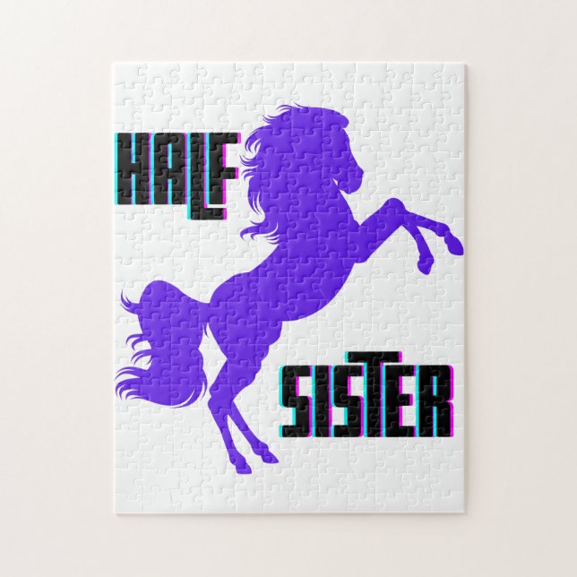 Halb Schwester Lila Pony Sibling (Vertikal)