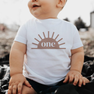 Halb Sun One Terracotta Baby Tshirt