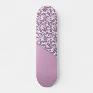 Halb-Tarnung doppelt Grau und Rosa Skateboard