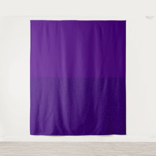 Halb und halb Lila Matte und Glitzer Wandteppich