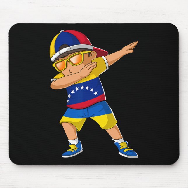 Halb venezolanischer ukrainischer Junge Venezuela  Mousepad (Vorne)