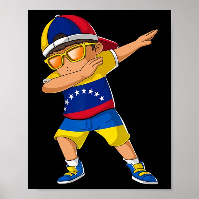 Halb venezolanischer ukrainischer Junge Venezuela  Poster (Vorne)