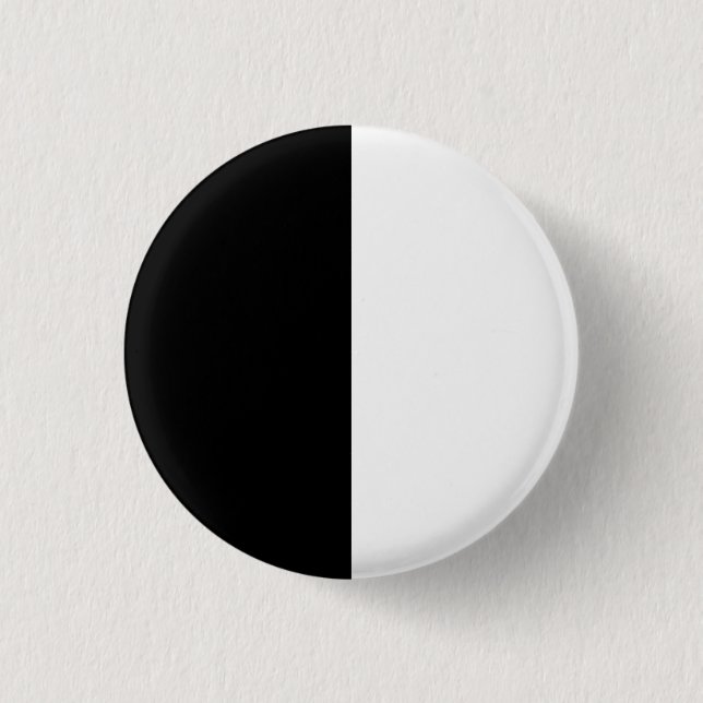halb weiß halb schwarz, halb schwarz halb weiß button (Vorderseite)