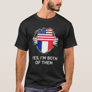 Halbamerikaner Halbfinale Frankreich USA Frankreic T-Shirt