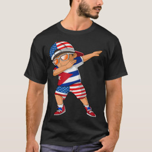 Halbamerikanischer Halbkubanischer Junge Kid Kuba T-Shirt