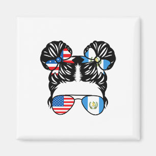 Halbamerikanisches guatemaltekisches Mädchen Usa G Magnet
