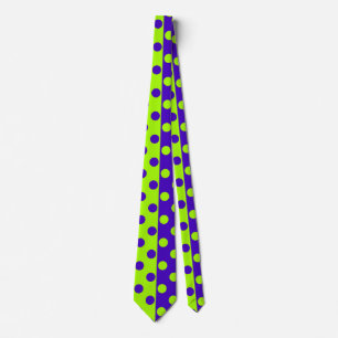 Halbblauer Green Polka Dots Design Krawatte