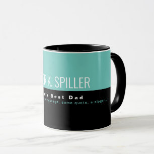 Halbblauer Halbschwarzer Vater der Welt Tasse