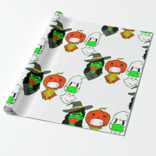 Halbblutkürbis-Kürbiskürbis Geschenkpapier