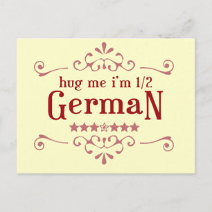 Halbdeutsch Postkarte