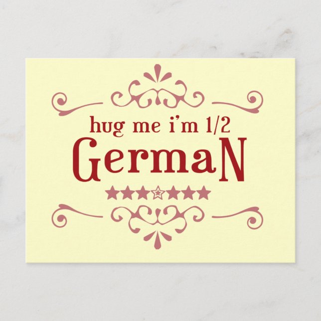 Halbdeutsch Postkarte (Vorderseite)