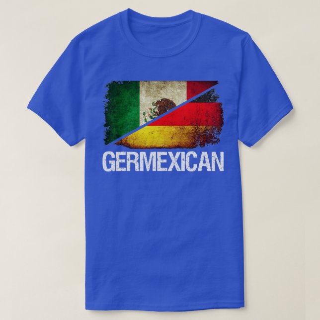 Halbdeutsche & Halbmexikanische Flagge - Deutsche  T-Shirt (Design vorne)