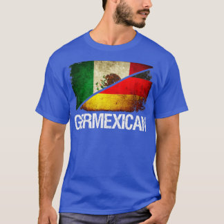 Halbdeutsche & Halbmexikanische Flagge - Deutsche T-Shirt