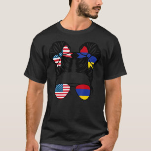 Halbe Amerikanerin Halbe armenische Girl USA Armen T-Shirt