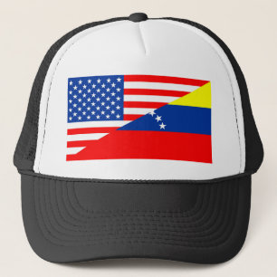 halbe Flagge USA Vereinigter Staaten Amerika Truckerkappe