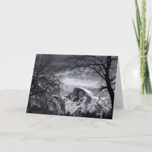 Halbe Haube dem Tal in des Winter-  Yosemite Karte