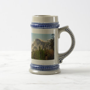 Halbe Haube gerahmter Stein Bierglas