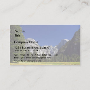 Halbe Haube in Yosemite Nationalpark Visitenkarte