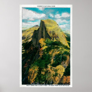 Halbe Hauben-und der Wolke Erholung vom Poster