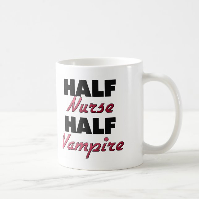 Halbe Krankenschwester-halber Vampir Kaffeetasse (Rechts)