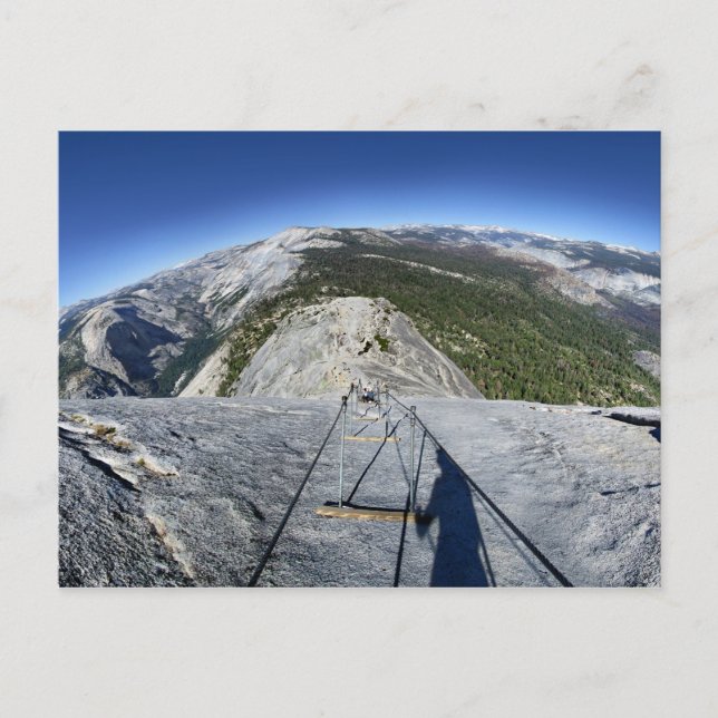 Halbe Kuppel mit Blick von den Kabeln herunter - Y Postkarte (Vorderseite)