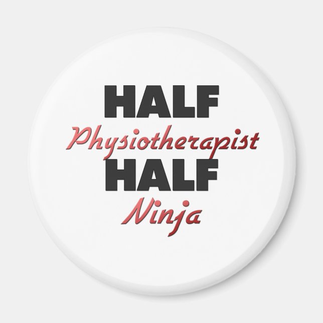 Halbe Physiotherapeutin Half Ninja Magnet (Vorne)