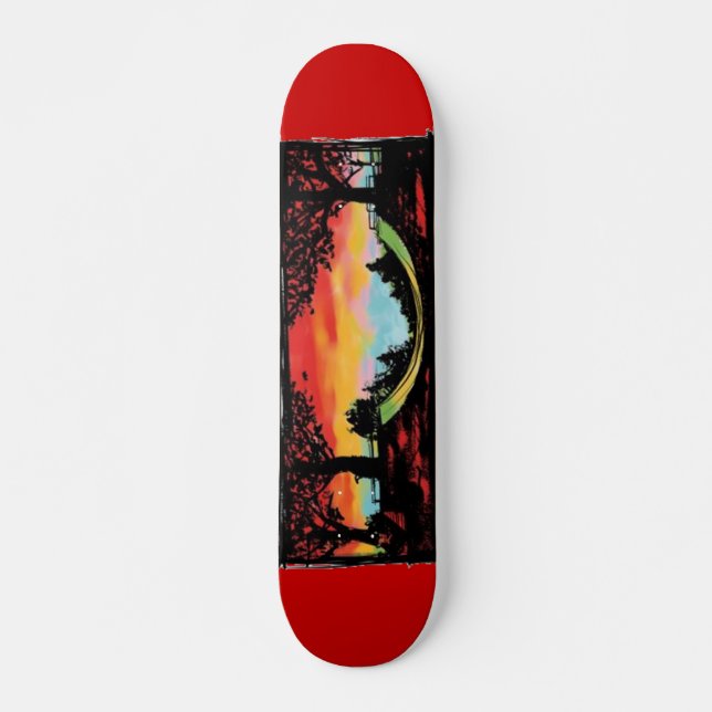 Halbe Pipe & Sunset Skateboard (Vorne)