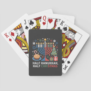 Halbe Weihnachten Half Hanukkah Christmukah Funny Spielkarten