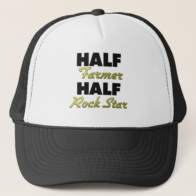 Halber Bauers-halber Felsen-Stern Truckerkappe (Vorderseite)